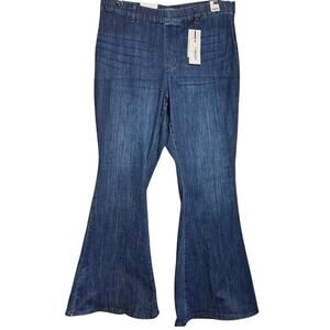 Judy blue pull on super flare jeans NEW plus size stretch trendy high rise blue